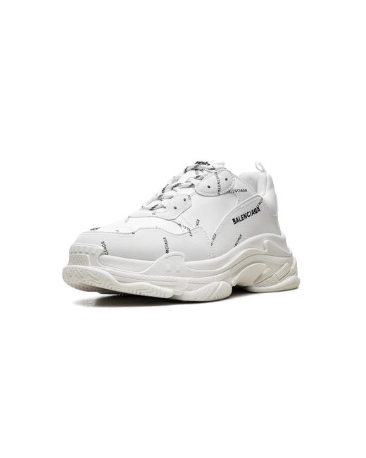 Balenciaga Black Triple S Sneaker "Allover Logo for men