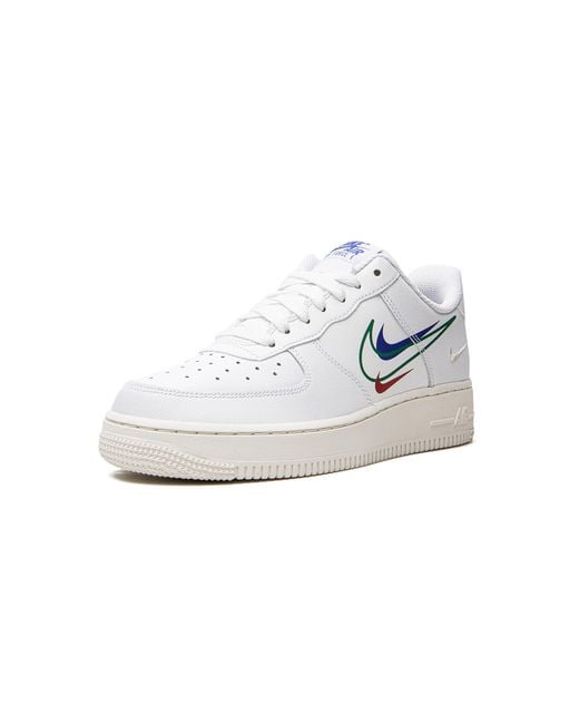 Nike Black Air Force One "Multi-Swoosh" Dm9096 101" for men