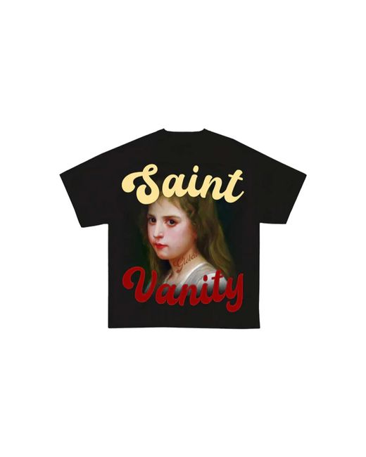 SAINT VANITY Black Global 2.0 T-Shirt Sv Glob Tee" for men