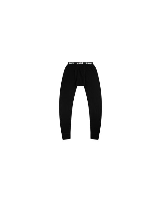 Saint Michael Black Thermal Pants Sm Hr1 0000 066" for men