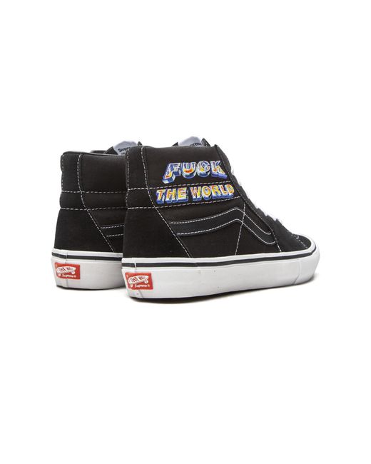 Vans Black Sk8-Hi Pro "Supreme for men