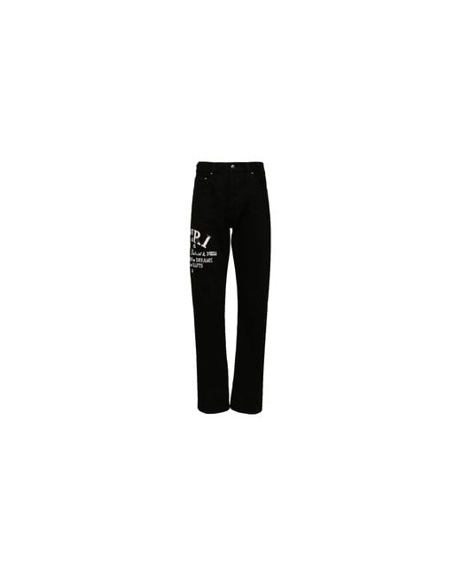 Amiri Black Arts District Logo Jeans Od Amdnsy1009 018" for men