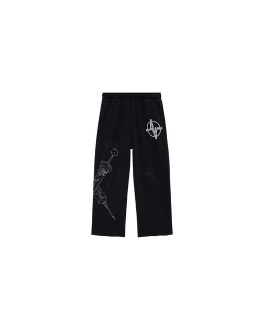 Vital Black Syringe Sweatpants Vt002" for men