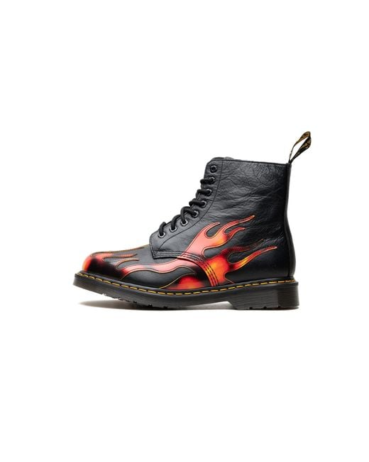 Dr. Martens Black 1460 Pascal Flame Arcadia Rub Off Leather Boots 41517001" for men