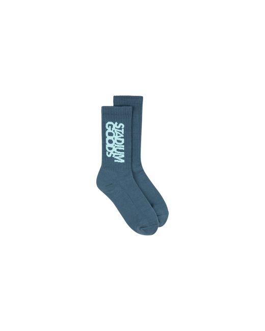 Stadium Goods Black Crew Sock "River" Sgs0442"
