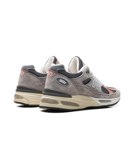 New Balance Black 991V2 "Miuk Elephant Skin" U991Gc2" for men