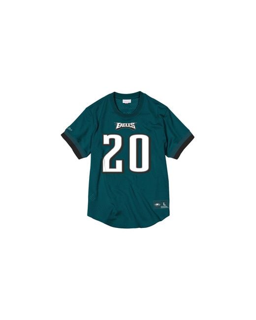 Mitchell & Ness Green Nfl Name & Number Mesh Brian Dawkins Crew Neck Shirt "2003 Philadelphia Eagles for men