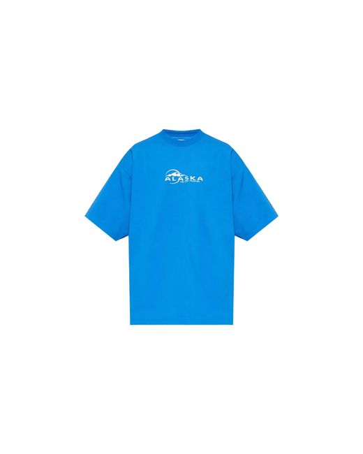 Vetements Blue Alaska Tourist T-Shirt Me76Tr256A" for men