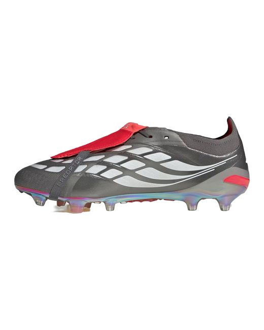 Adidas Black Predator Elite Fold-Over Tongue Fg "Finishers Steel Pack" Js0379" for men
