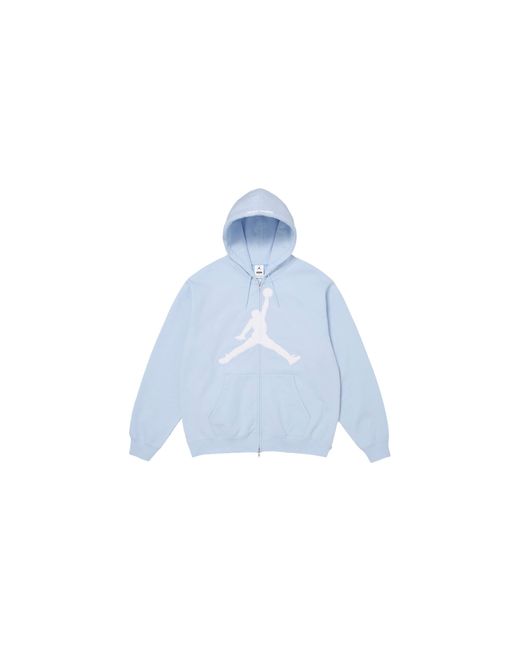 Supreme Blue Jordan Zip Up Hooded Sweatshirt "Ss26