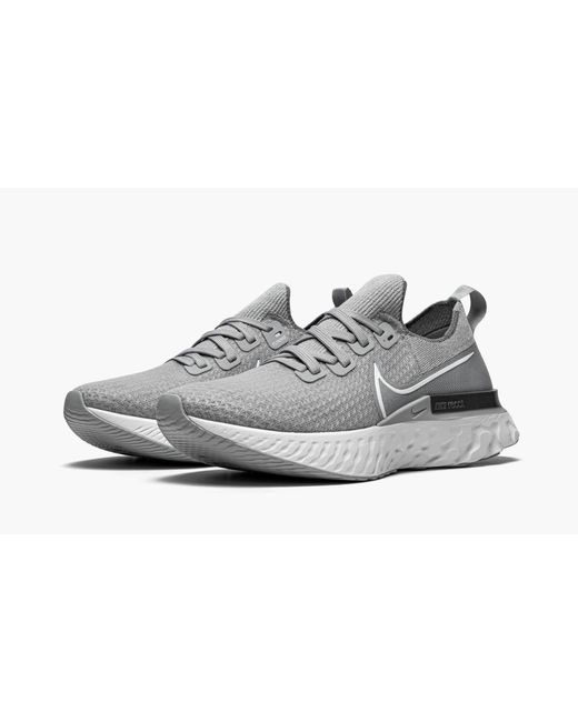 Nike Gray React Infinity Run Fk Shoes for men