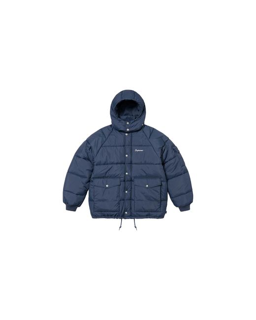 Supreme Blue Jane's Addiction Mechanics Puffer Jacket Su28074"