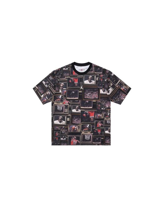 Nike Black Air Brooklyn Printed T-Shirt "Multi Hq8946 010" for men