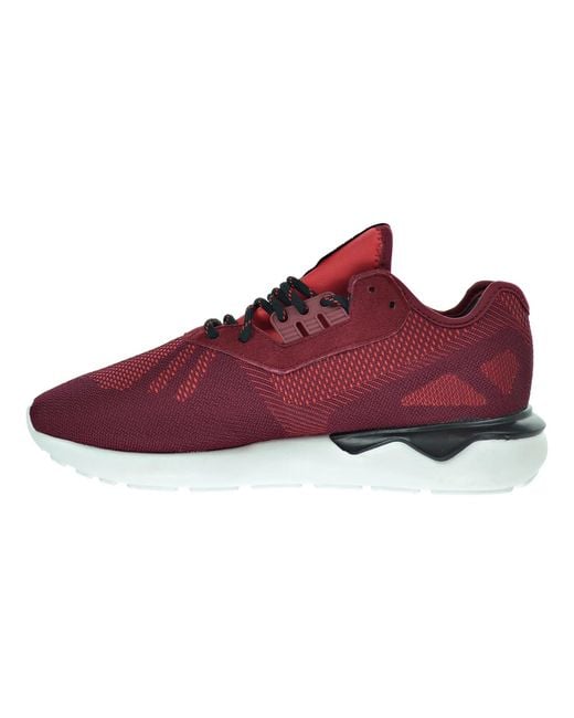 Adidas Red Tubular Runner Weave "Collegiate Burgundy S74812" for men