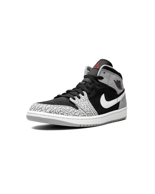 Nike Black 1 Mid Se "Elephant Print" Dm1200 016" for men