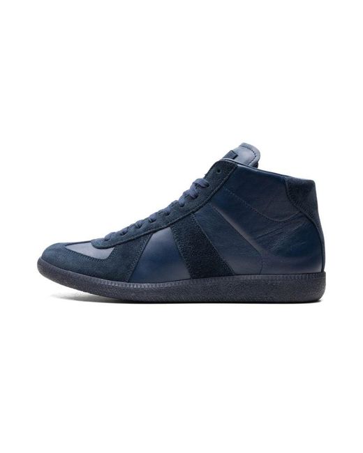 Maison Margiela Blue Replica High Top Sneaker "navy" Shoes for men