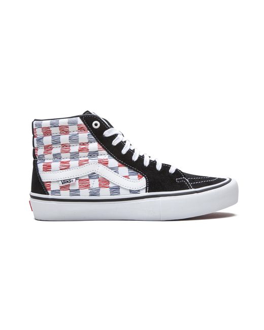 Vans Black Sk8-Hi "Sketched Checkerboard" Vn0A45Jd2Mb" for men