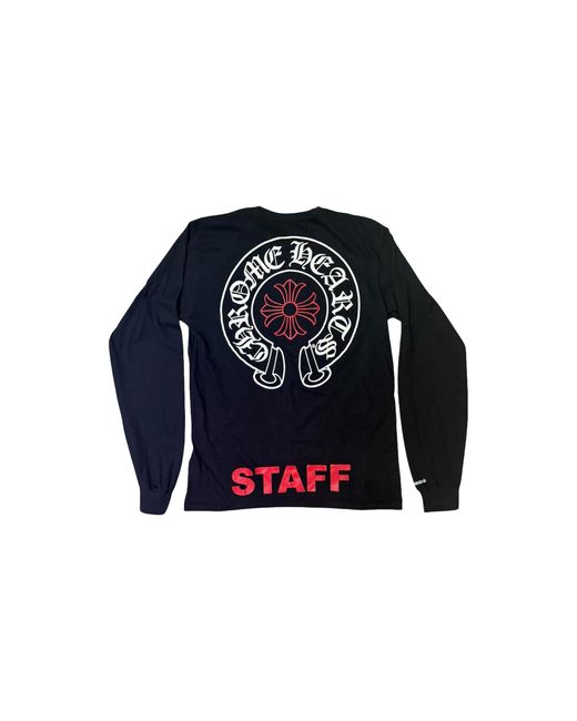 Chrome Hearts Blue Staff Long Sleeve T-Shirt Chrm1530" for men