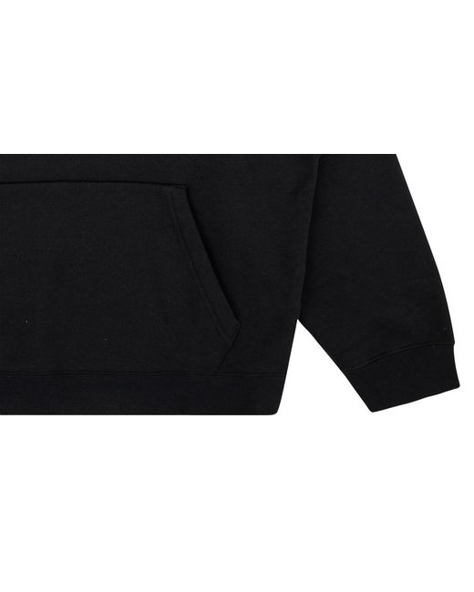 Supreme Black Nike Leather Applique Hoodie "Fw19" Su8467"