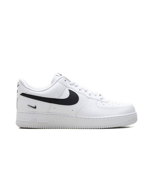 Nike Black Air Force 1 Low "Nylon Swoosh" Ih4452 100" for men