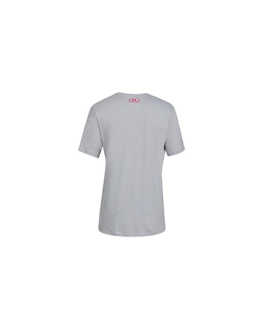 Under Armour Black Freedom Left Chest Live T-Shirt "Steel Medium Heather 1330059 035" for men