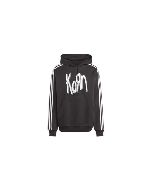 Adidas Black Korn Hoodie In9102" for men