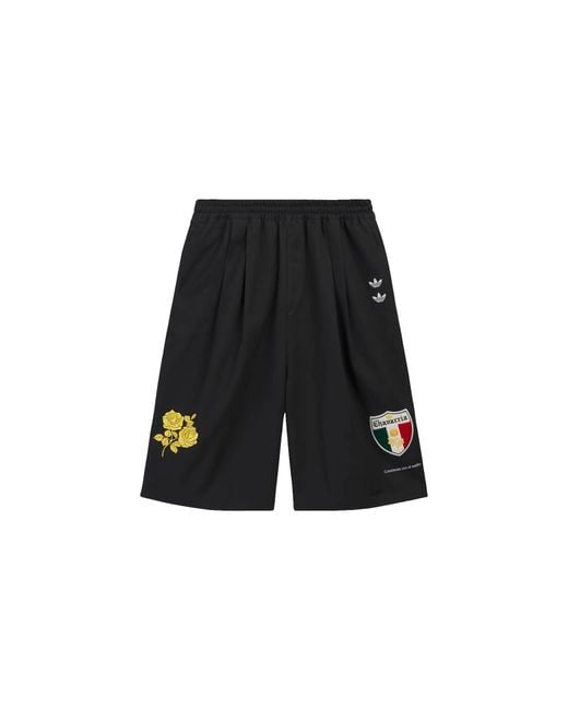 Adidas Black Chavarria Long Twill Shorts Kv1975" for men