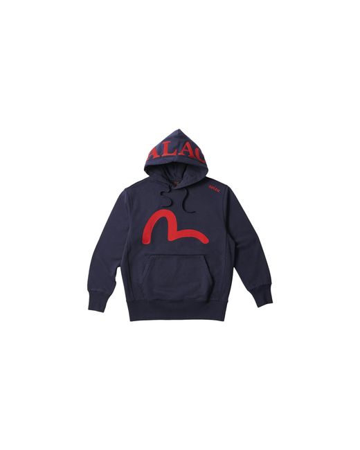 Palace Blue X Evisu Seagull Hood P0040" for men