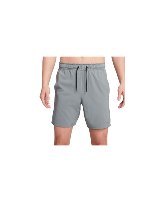 Nike Black Dri-Fit Unlimited Woven 7" Shorts "Smoke Smoke" Dv9340 084" for men