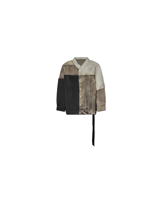 Rick Owens Black Jumbo Worker Jacket Du01F4761Comw1A 34094" for men