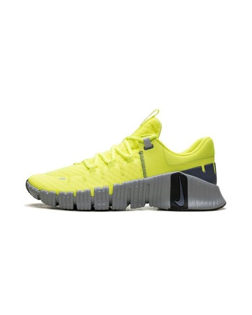 Nike Black Free Metcon 5 "volt Wolf Grey" Shoes for men