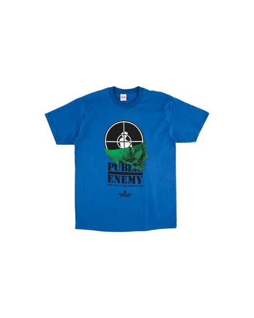 Supreme Blue Udc Public Enemy Terrordome T-Shirt "Ss18" Su4086"