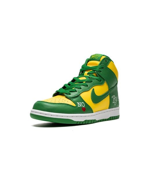 Nike Yellow Sb Dunk High "Supreme for men