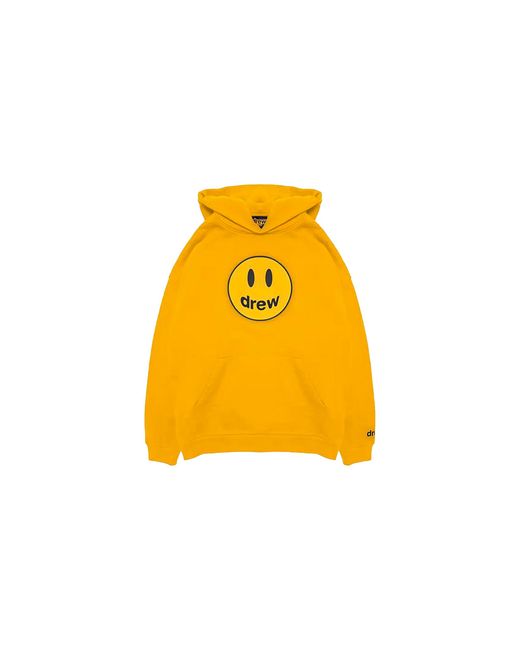 Drew Yellow Mascot Pullover Hoodie "Golden" Dh F31121 Mcgy" for men