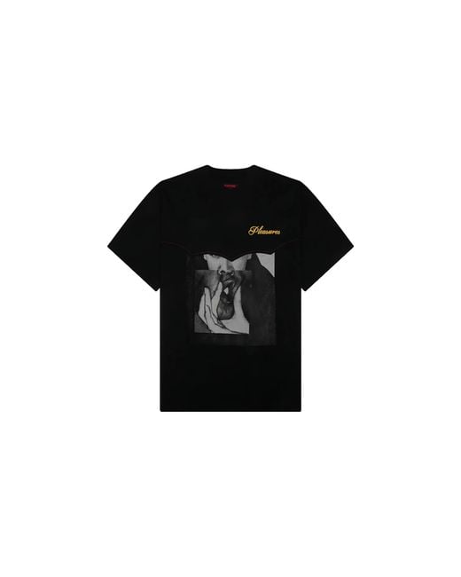 Pleasures Black Ritual Ss Heavyweight T-Shirt P26Sp025-Blk" for men