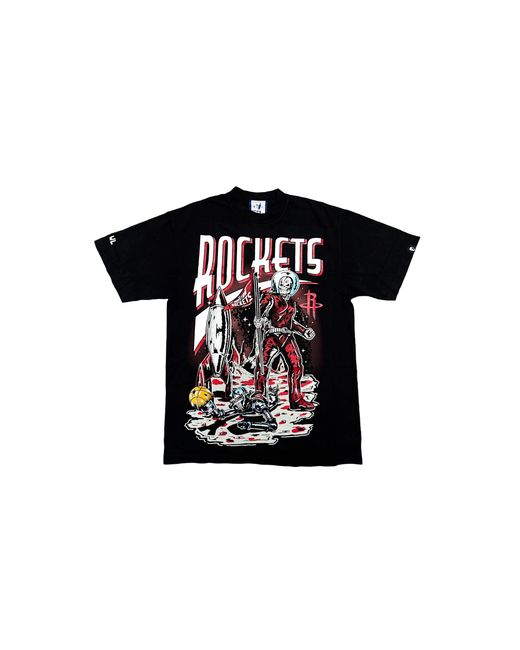 Warren Lotas Black Rockets Landing Short Sleeve T-Shirt 102Nbablk817S" for men