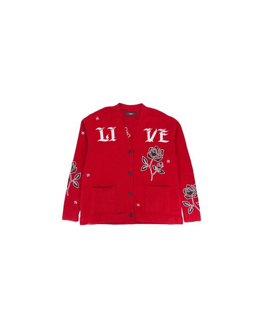 Amiri Cardigan Wkcar Rosred" for men