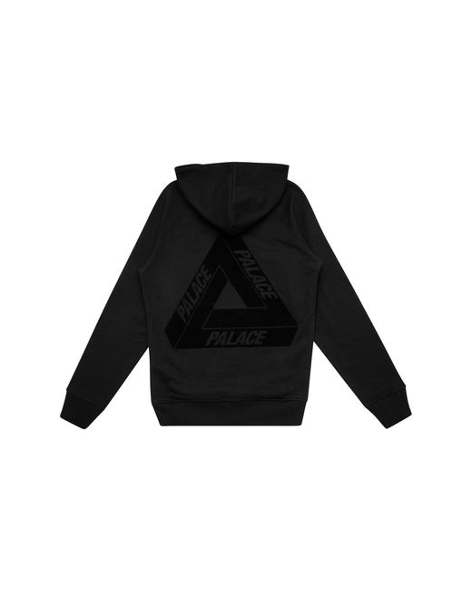 Palace Black Flocka Hoodie Pa0090" for men