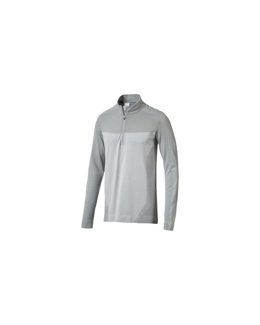 PUMA Black Evoknit Seamless 1/4 Zip Jacket 574545 01" for men