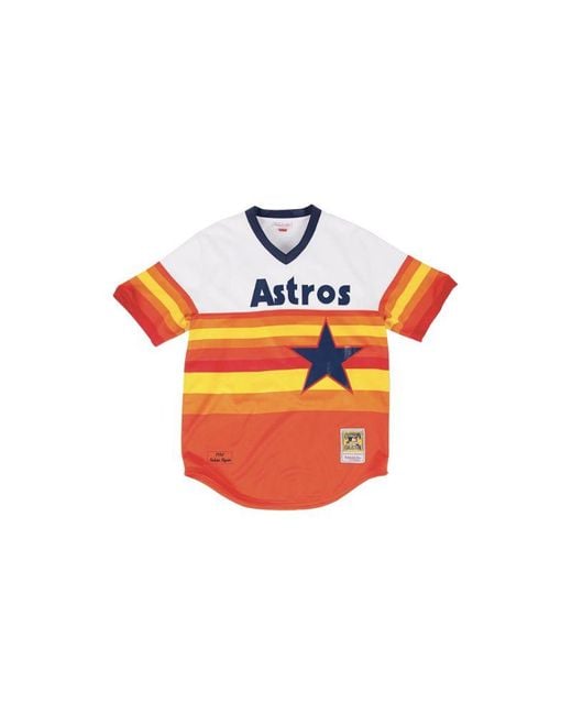 Mitchell & Ness Black Home Jersey "Mlb Houston Astros 80 Nolan Ryan" for men