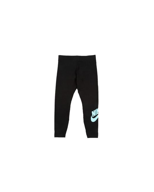 Nike Black Essential High-Waisted Logo Leggings Cz8528 017"