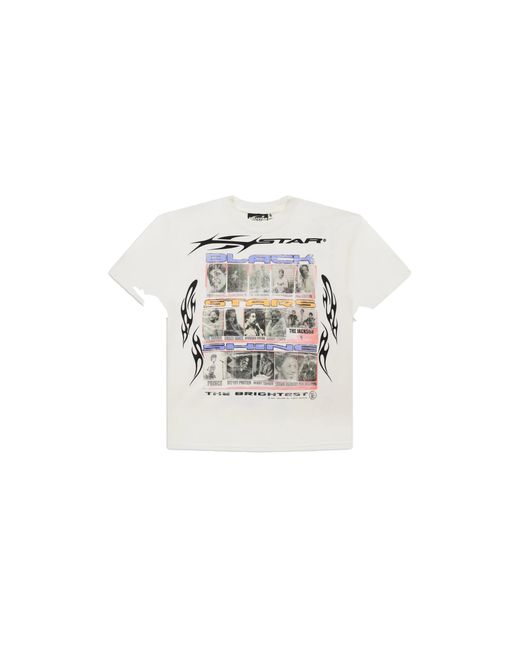 HELLSTAR Black Stars T-Shirt Hsr044" for men