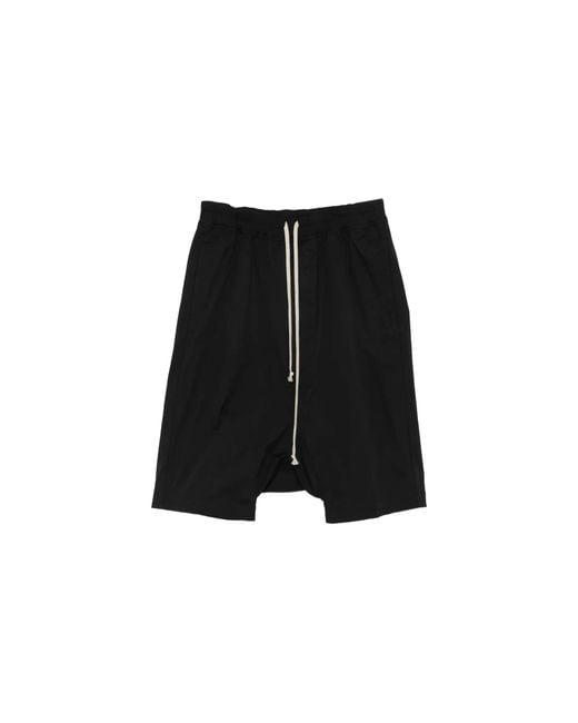 Rick Owens Black Pod Shorts Du01F4380 Jl 09" for men