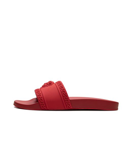Versace Red Palazzo Medusa Pool Slide Dsu5883 Dgo9G D6G" for men