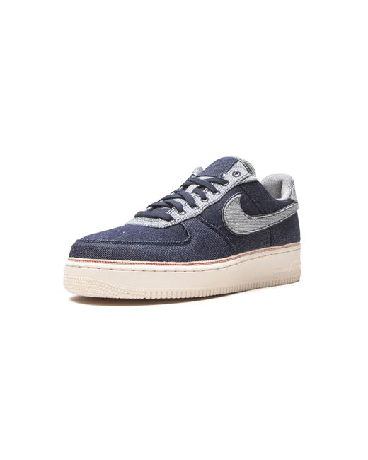Nike Blue Air Force 1 '07 Premium Shoe for men