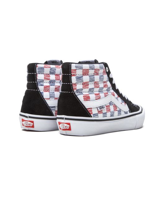 Vans Black Sk8-Hi "Sketched Checkerboard" Vn0A45Jd2Mb" for men