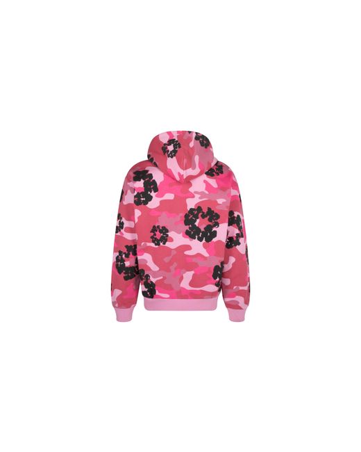 DENIM TEARS Black Cotton Wreath Hoodie Camo" Dt061" for men