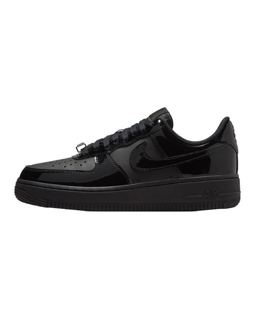 Nike Black Air Force 1 Low '07 "Patent" Ir5450 001"