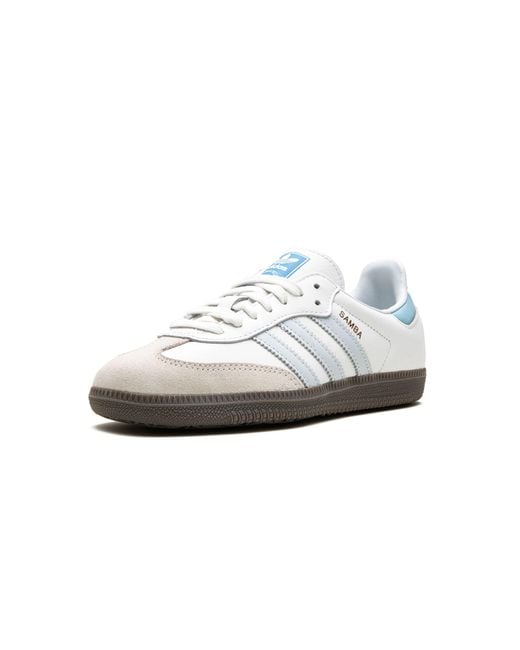 Adidas Black Samba Og "white / Halo Blue" Shoes