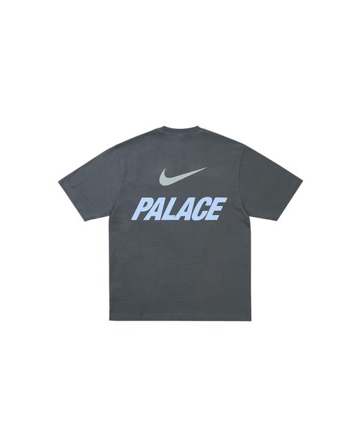 Palace Black Nike Font Swoosh T-Shirt "Charcoal" P0136" for men
